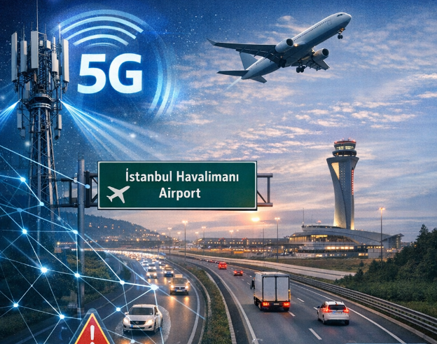 Hasdal Kavşağı ile İstanbul Havalimanı arasındaki yolun tamamında 5G altyapısı sağlandı
