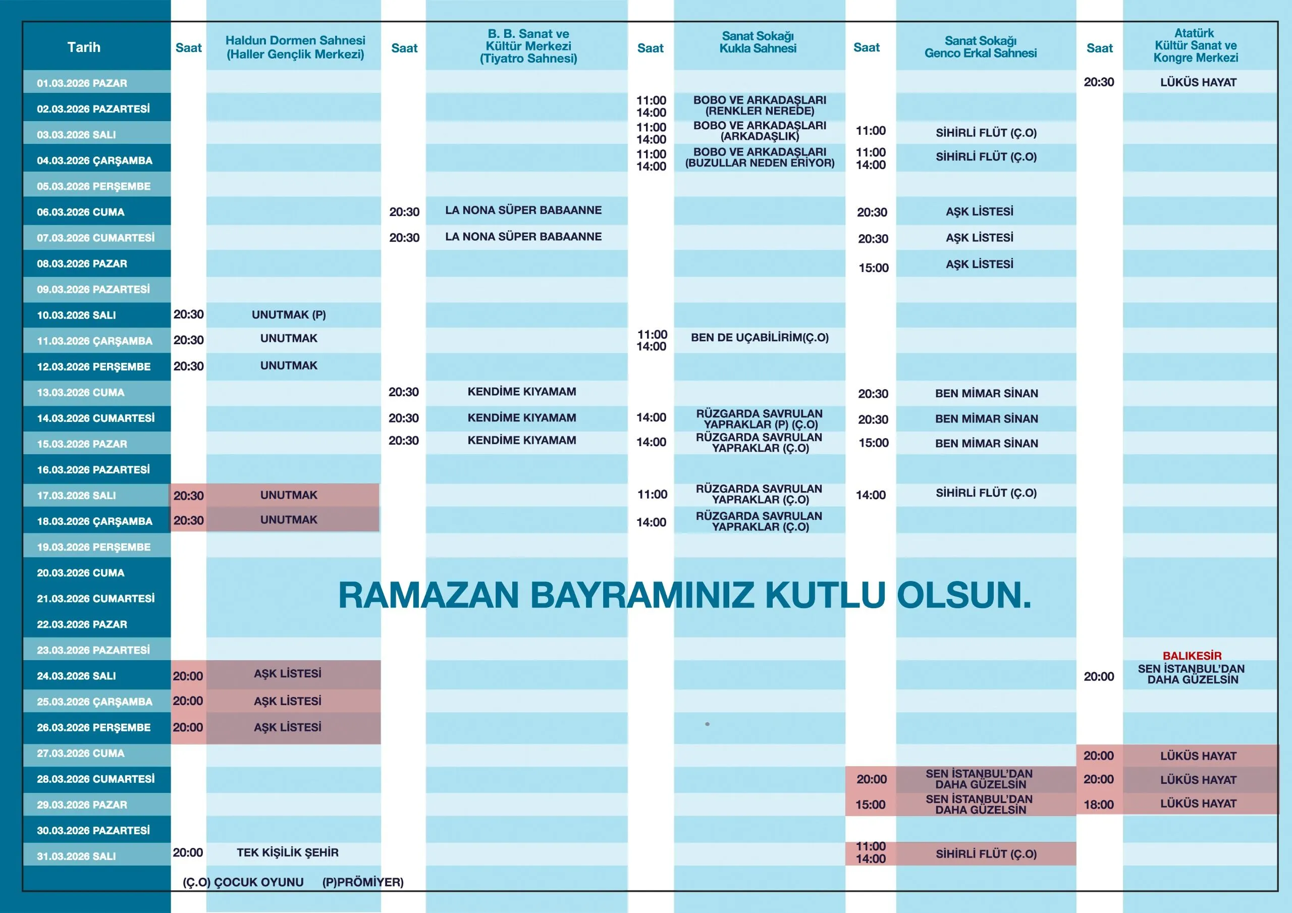Eskişehir Şehir Tiyatroları'ndan Dünya Tiyatro Günü Hediyesi