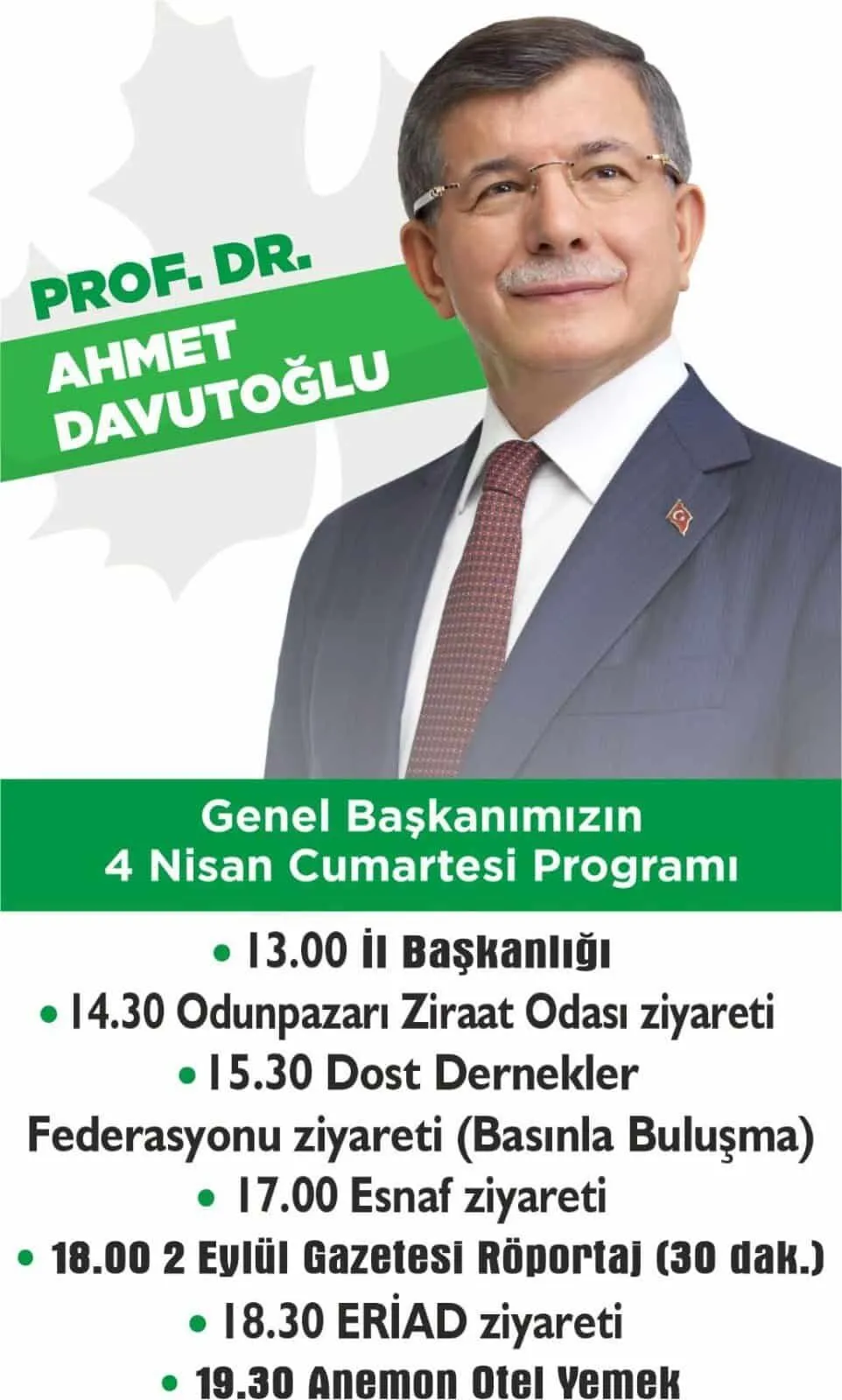 Ahmet Davutoğlu Eskişehir'de