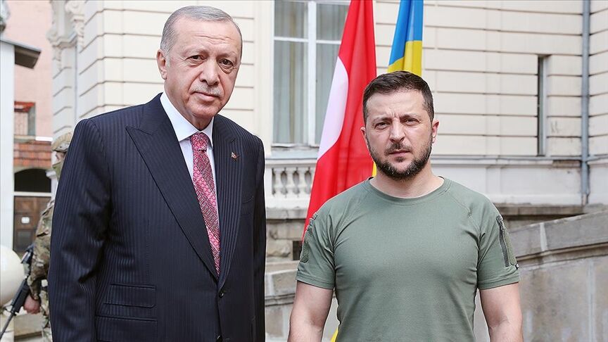 Volodimir Zelenskiy ve Recep Tayyip Erdoğan