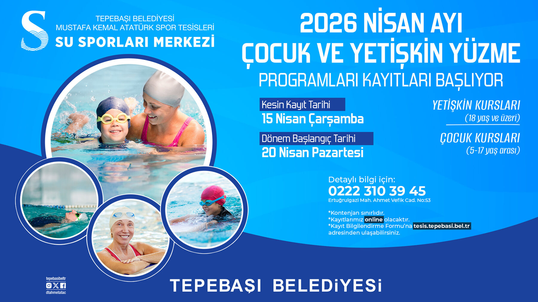 Tepebaşı Yüzme Kayıt