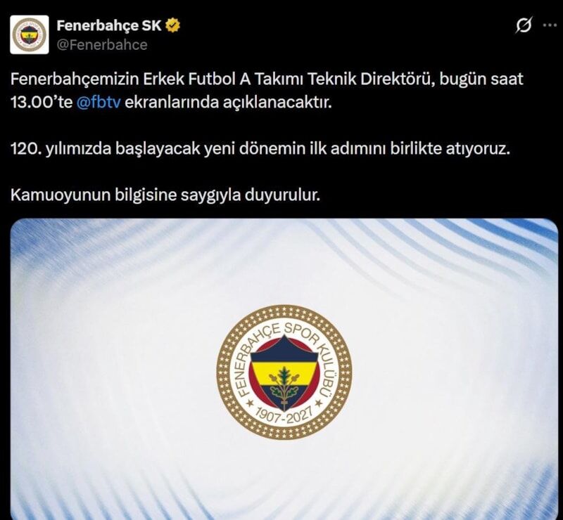 Fenerbahçe Teknik Direktör