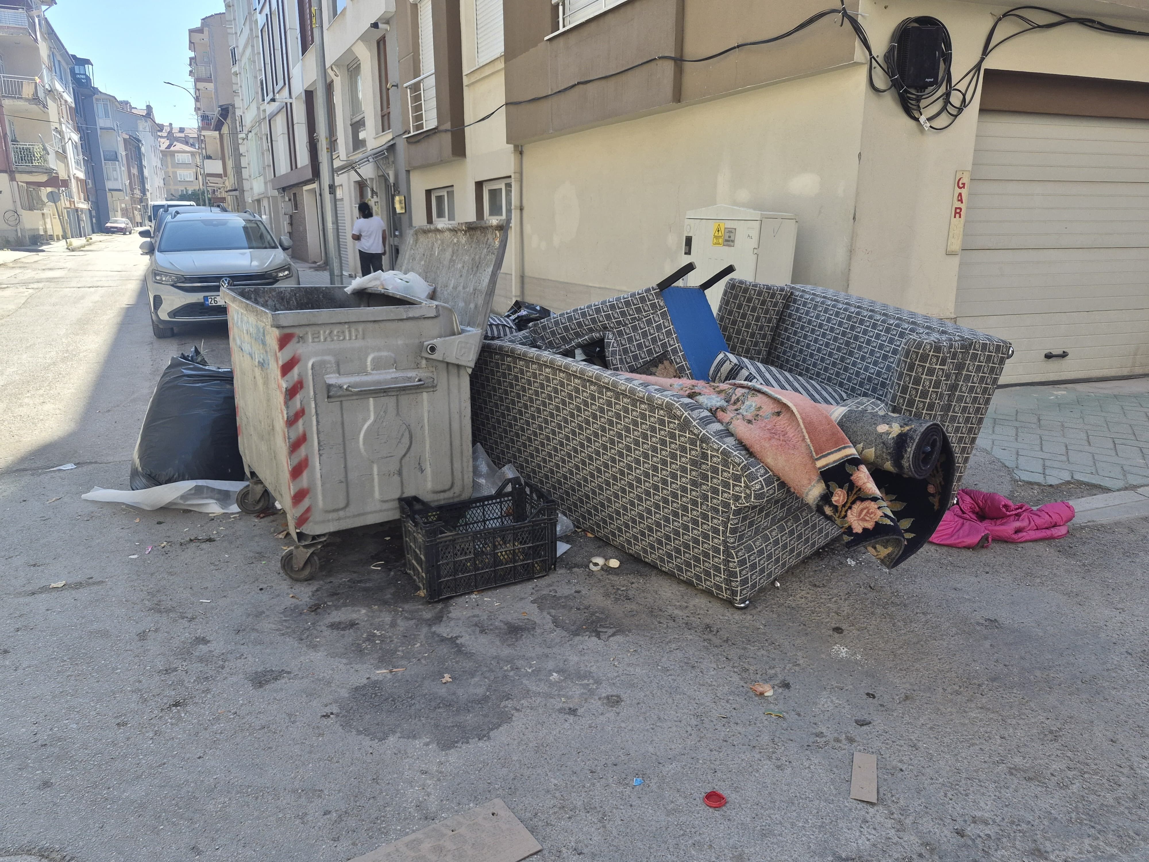 Eskişehir'de çöp ihmali