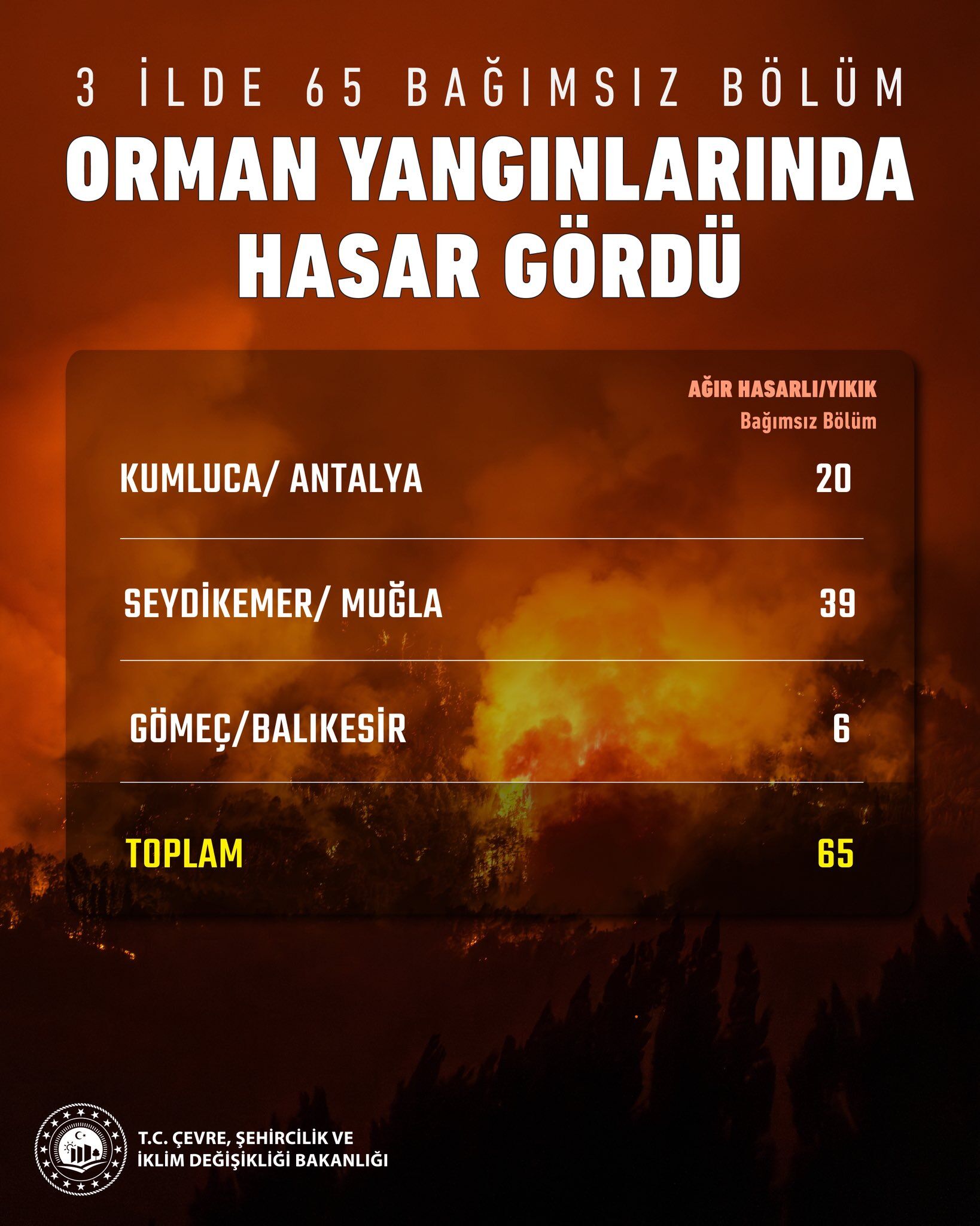 Orman Yangını Bilançosu