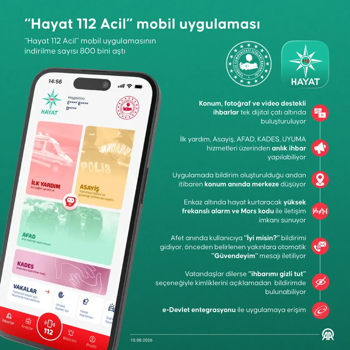 112 acil mobil uygulama