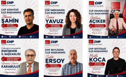 CHP Eskişehir ilçe Başkanları