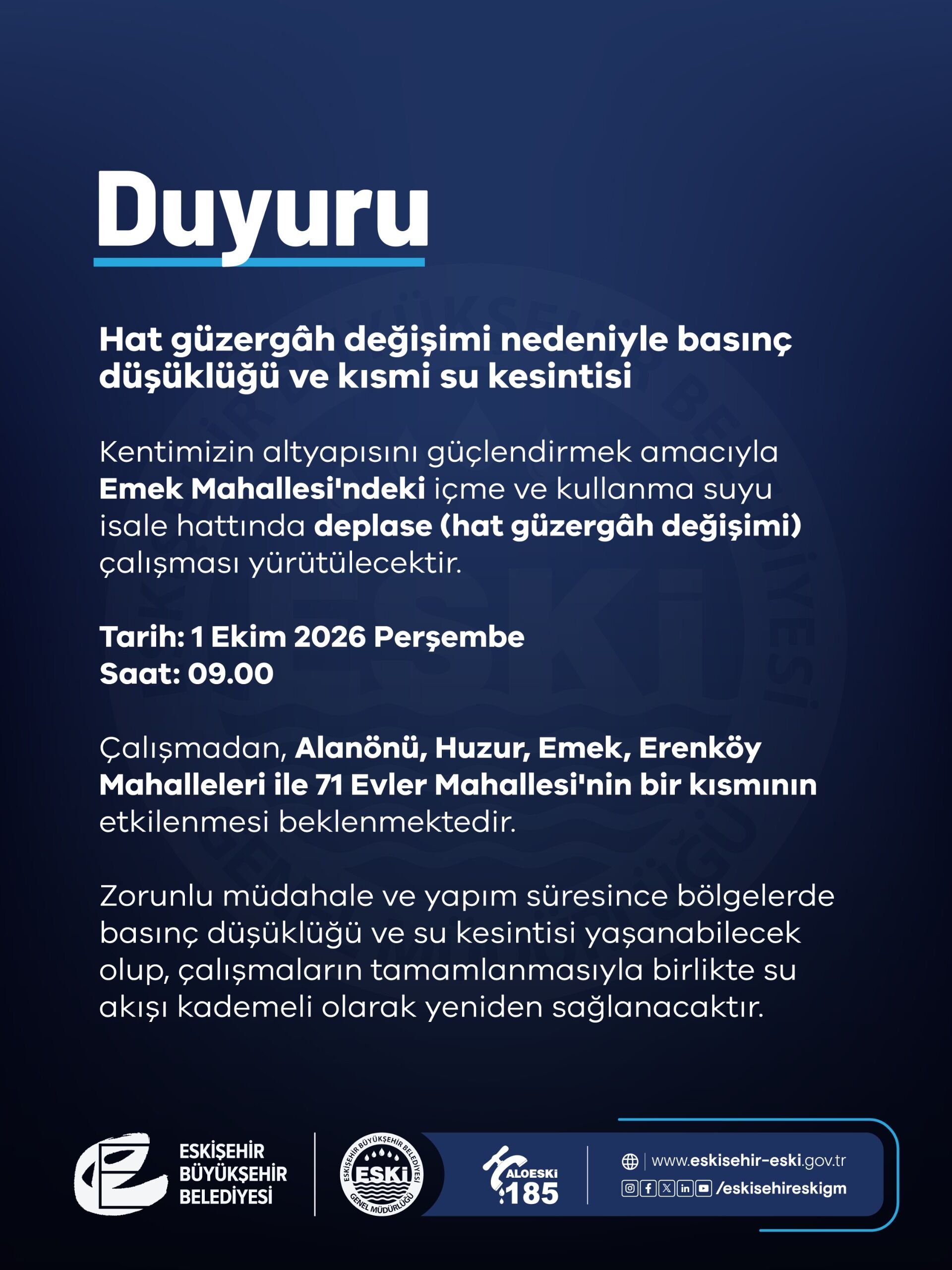 Emek Hat Güzergah Değişimi
