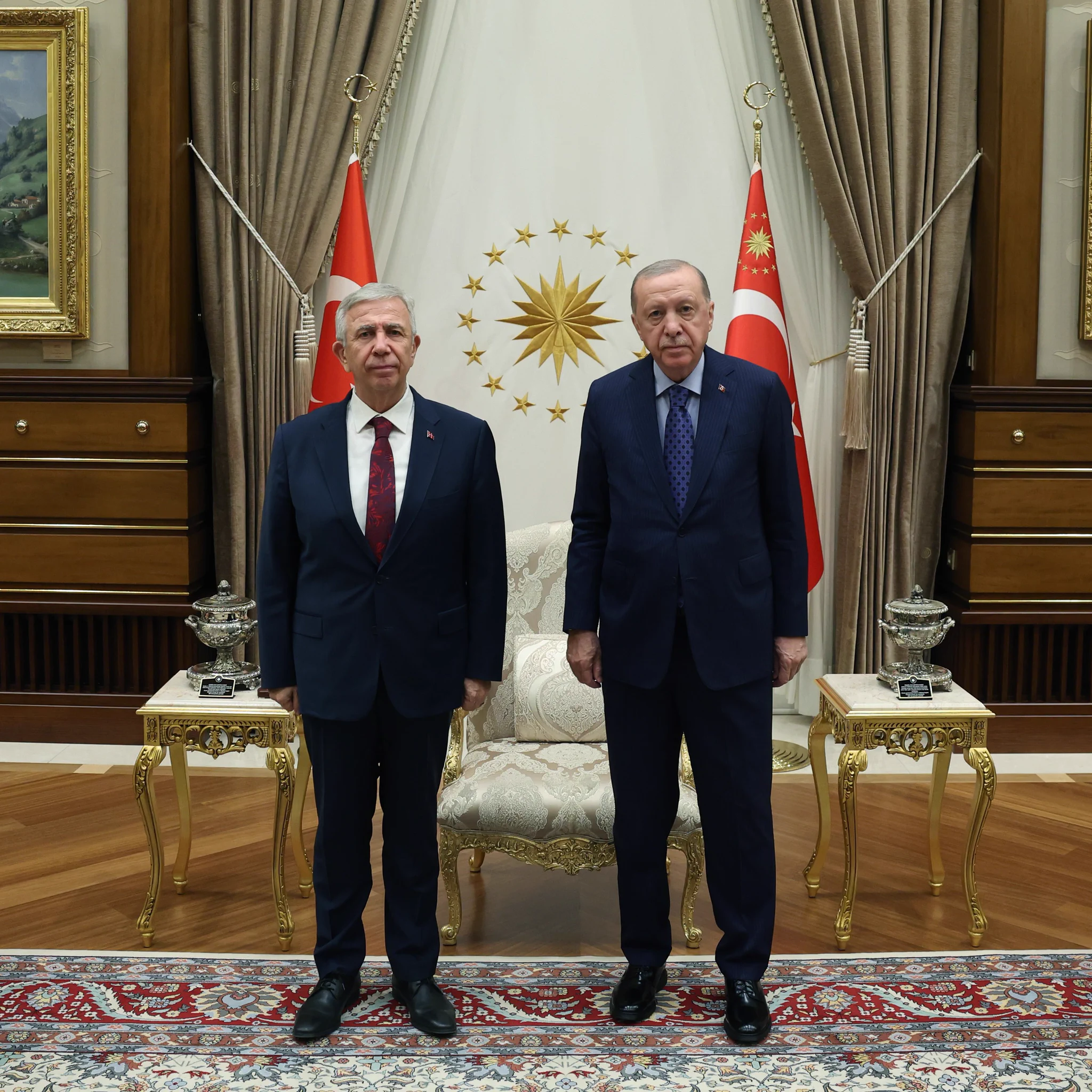 Mansur Yavaş ve Recep Tayyip Erdoğan