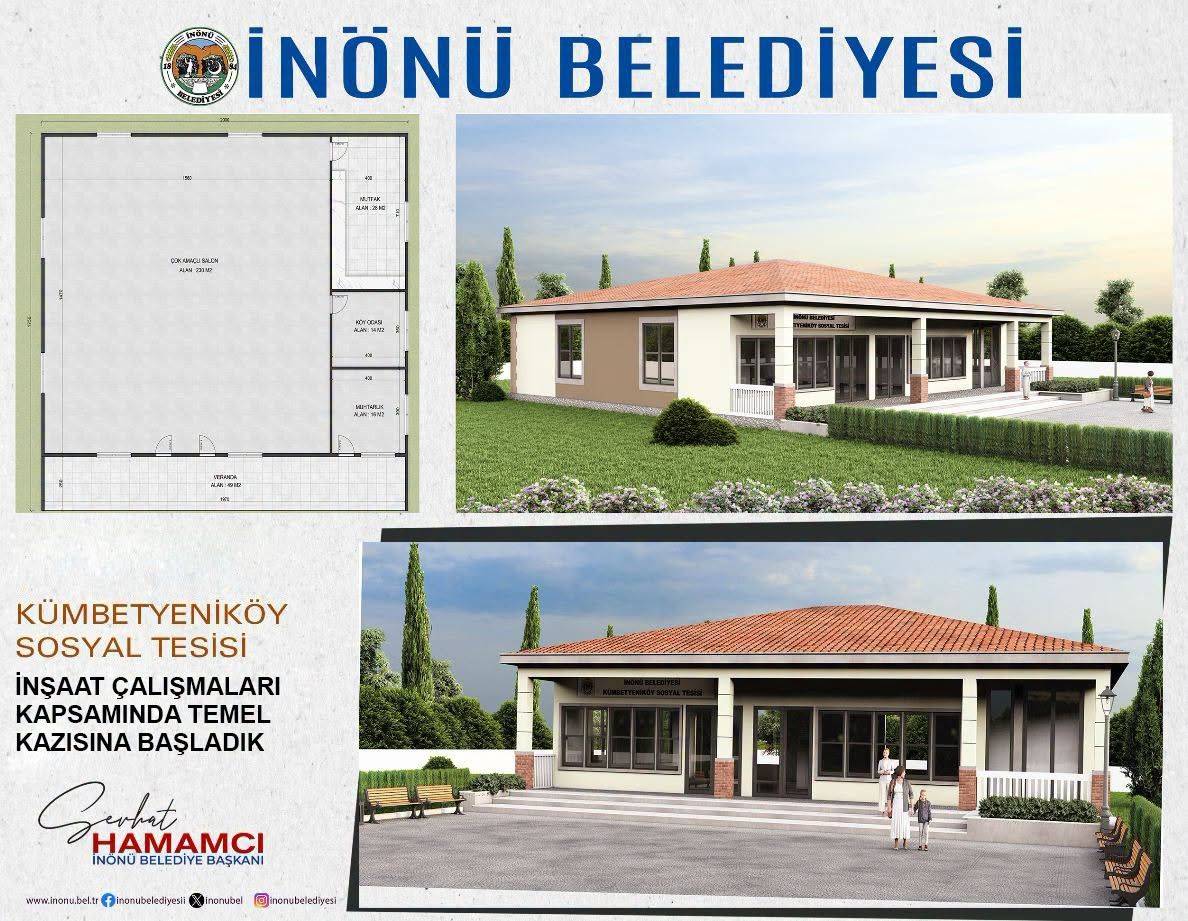 İnönü’de Kümbet Yeniköy Sosyal Tesisi