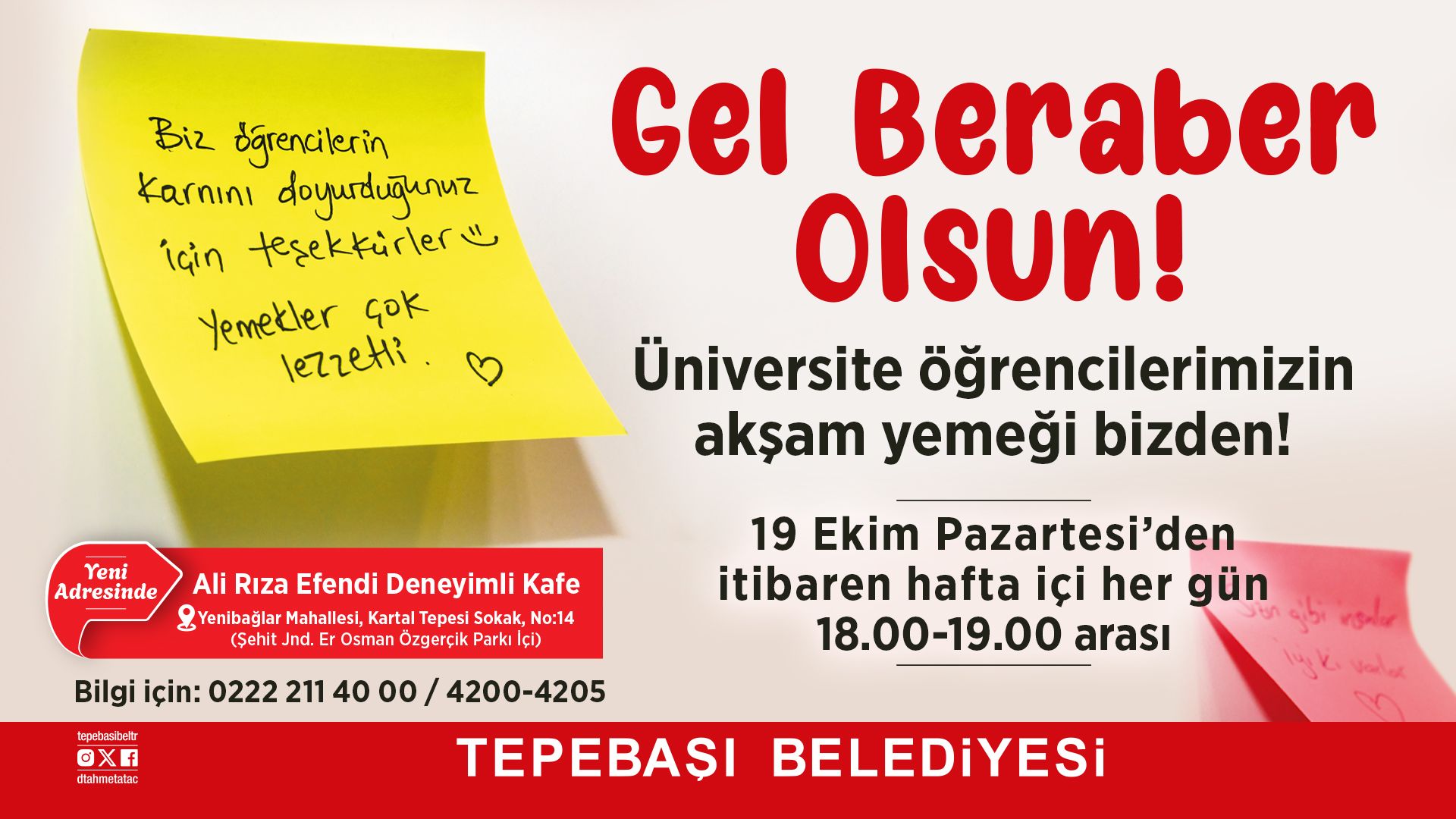 Tepebaşı'ndan Öğrencilere Yemek