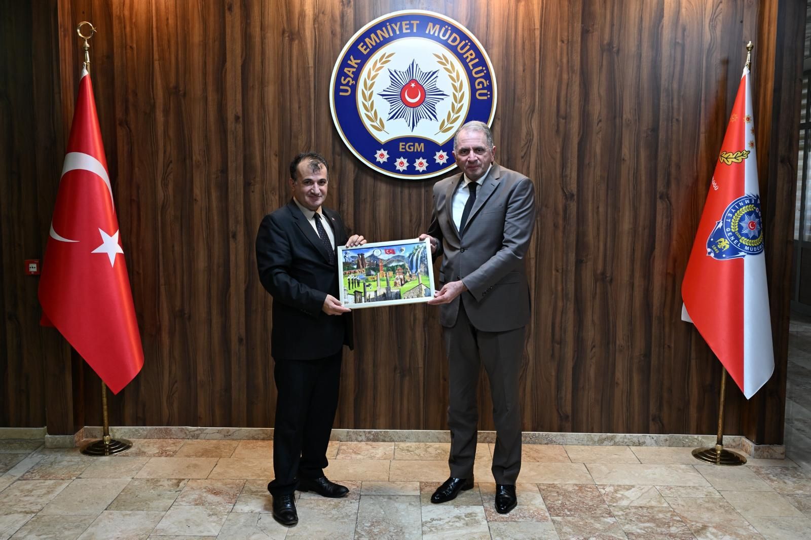 ESKERDER’den Uşak İl Emniyet Müdürü Taner Çiftçi’ye 'hayırlı olsun' ziyareti