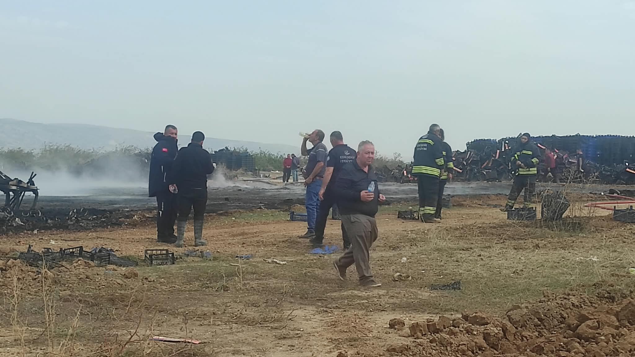 Eskişehir’de korkutan ot yangını