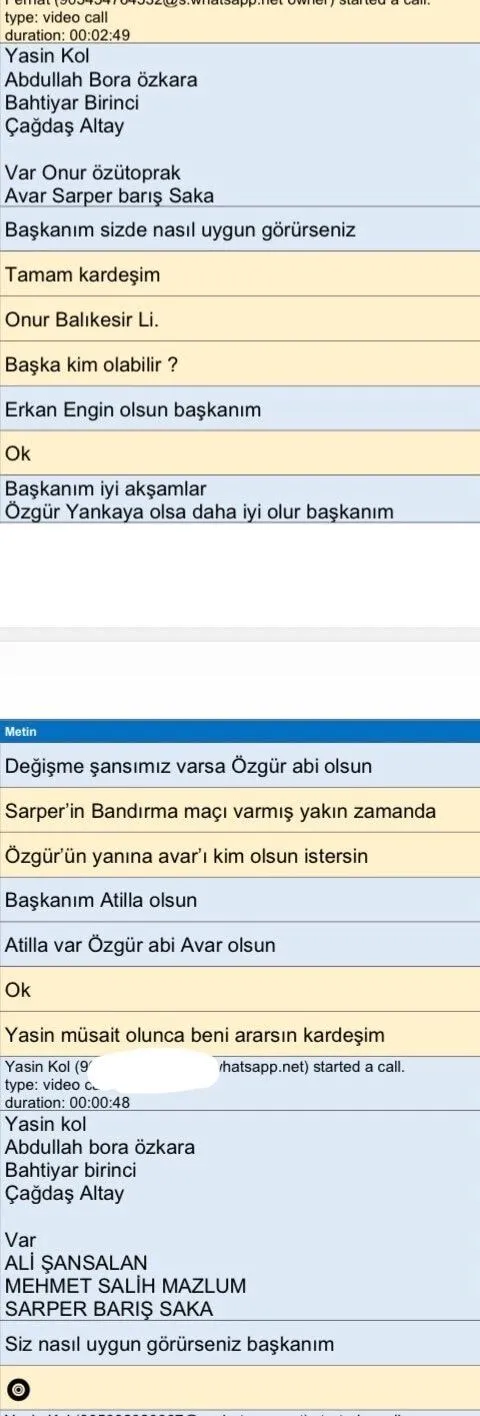 Yasin Kol Konuşmaları